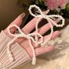 1/2 Pc. Beige Bow with Imitation Pearl Hairpin | Cute, Casual | Perfect for Everyday and Holiday Gift Accessories.