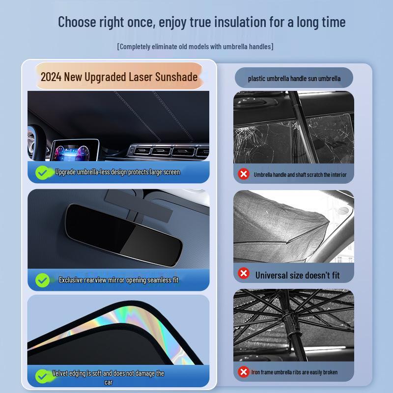 BYD Sunshade for Song/Qin Plus DMI, Dolphin, Seal, Han, Yuan, Tang, and L - Front Windshield Car Sunshade
