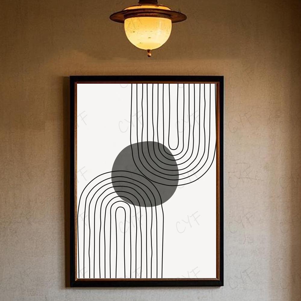 Abstract Bohemian Wall Art Poster High Quality Wall Art for Home Office Bedroom Living Room Hallway Bar Perfect Gift Idea