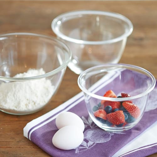 HARIO Heat-resistant Glass Bowl Set of 3 900ml/1500ml/2200ml Mixing Bowl Cooking Ball Present Gift MXPN-3704