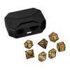 7 Pcs Polyhedral Dices Rechargable Glowing LED Dices Table Game Electronic Dices