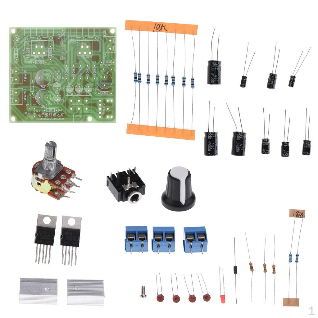 

12 В DIY Kit 2.0 Двухканальный модуль усилителя мощности TDA2030A