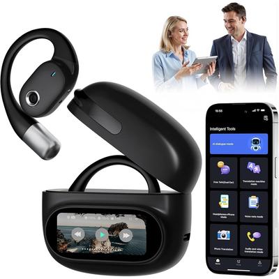 AI Translation Earbuds 164Language Translator Earphone Bluetooth5.4 Translate Headphone Audifonos Traductores De Inglés Español 70H Translating Device