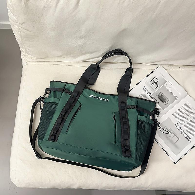 Travel bag Large capacity ins Niche fitness bag Storage duffel bag Shoulder bag Crossbody portable waterproof shopping bag