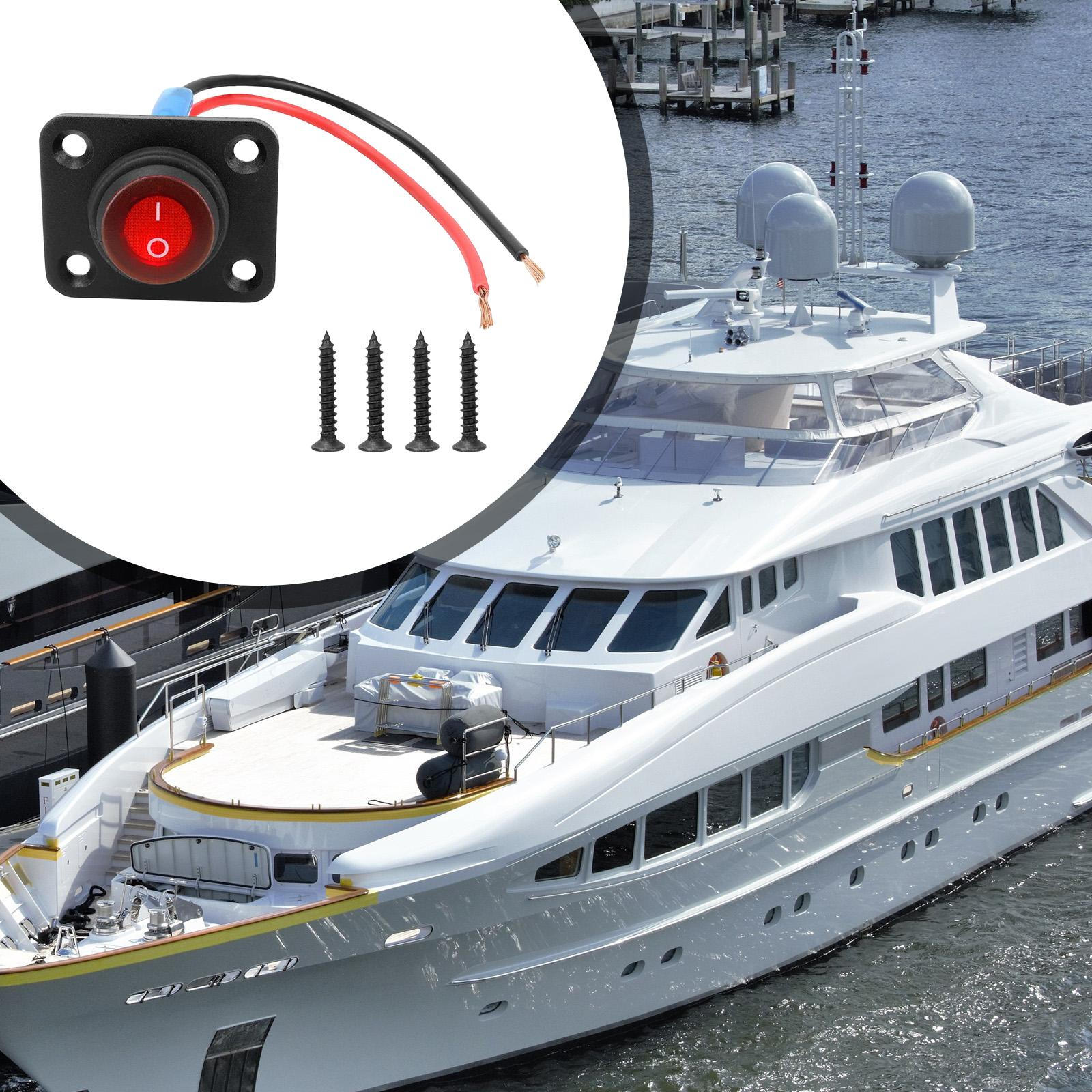 Панель с тумблером, монтируемая на панель, предварительно подключенная, Вкл/Выкл, перекидной, крепление на винтах, водонепроницаемая, для автодома, грузовика 1 Gang