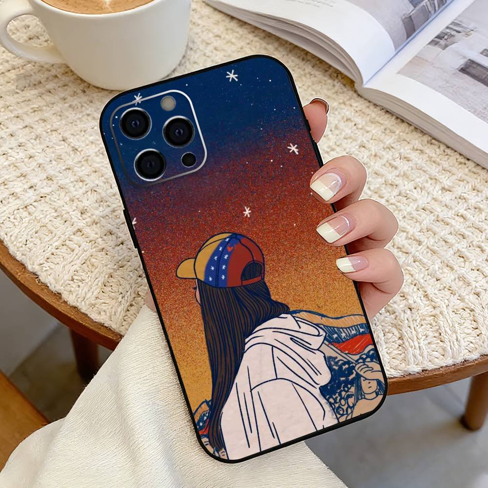 Venezuela-a esthetic Art Print Phone Case For iPhone 17,16,15,14,13,12,11 Plus,Pro Max,XS,Soft Silicone Black Cover iPhone17Pro