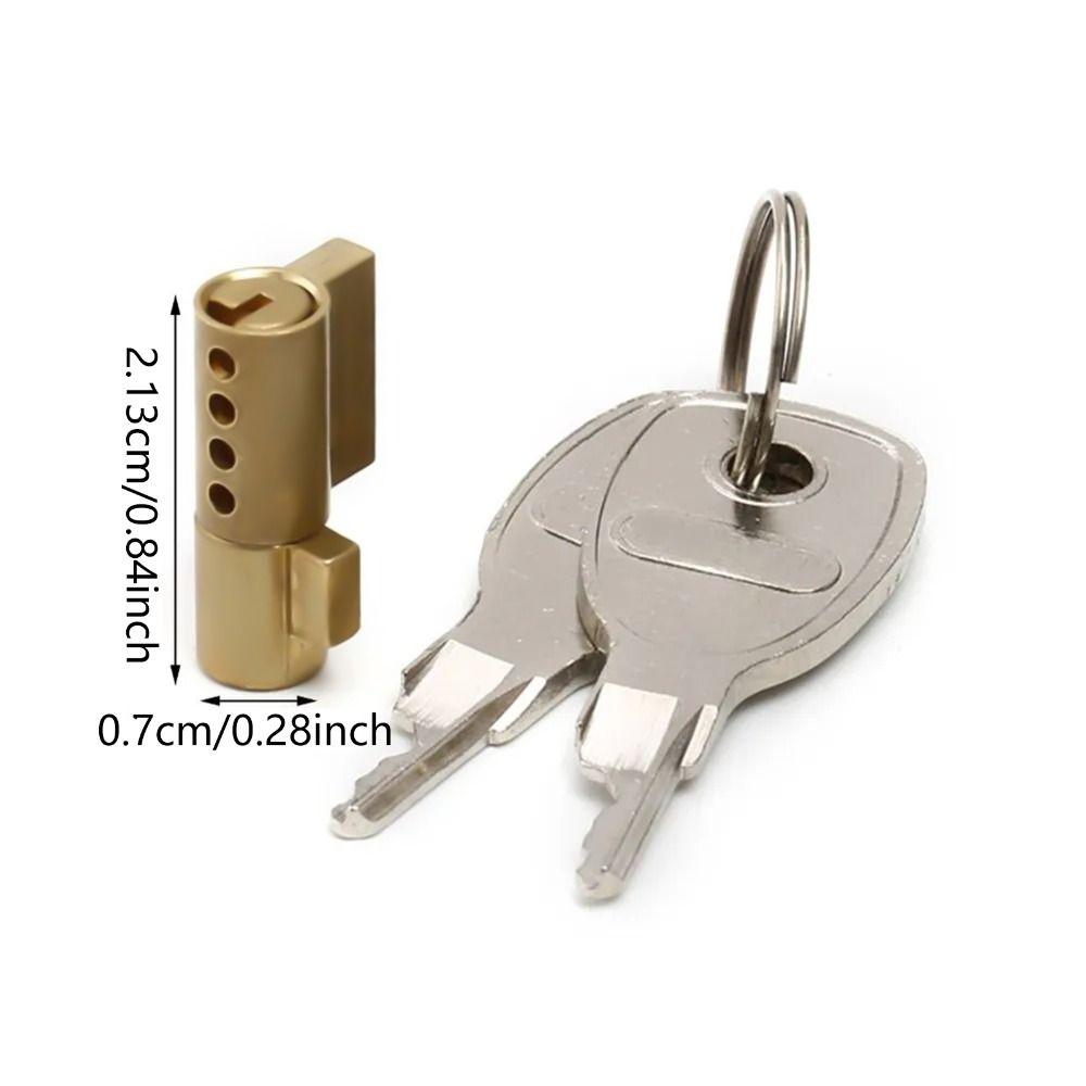 with 2 Keys Trailer Coupling Lock Heavy Duty Lock Cylinder Security Anti-Theft  Lock  Trailers