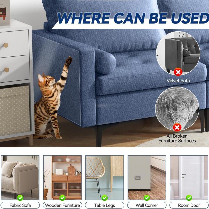 Transparent PVC Scratch-Proof Self-Adhesive Cover for Furniture, Doors, and Sofas