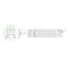 2 Pieces Folding Pad Eye D Ring Steel Tie Down Smooth Easy To Install with Screws Sturdy Deck Lashing Ring for Trailer Truck