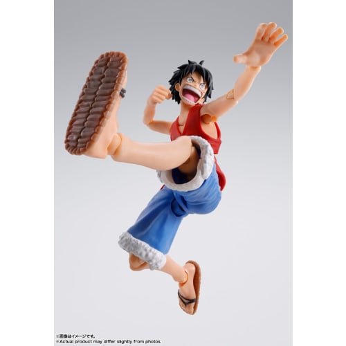 TAMASHII NATIONS SHFiguarts ONE PIECE Monkey D. Luffy - Eventyrets morgen - Ca.. 145mm ABS & PVC Malt Bevegelig Figur