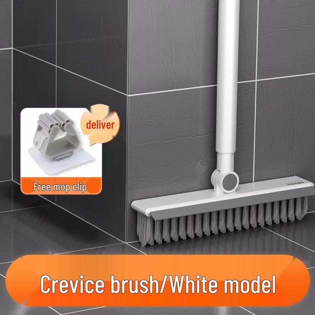 Long-Handle Floor and Tile Brush for Bathroom Cleaning