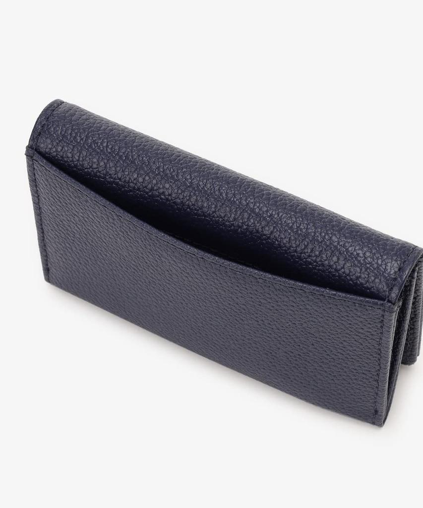 Afternoon Tea Living Business Card Case/Organizer HQ43, Genuine Leather Business Card Case with Flower Charm / Afternoon Tea PREMIUM, Navy