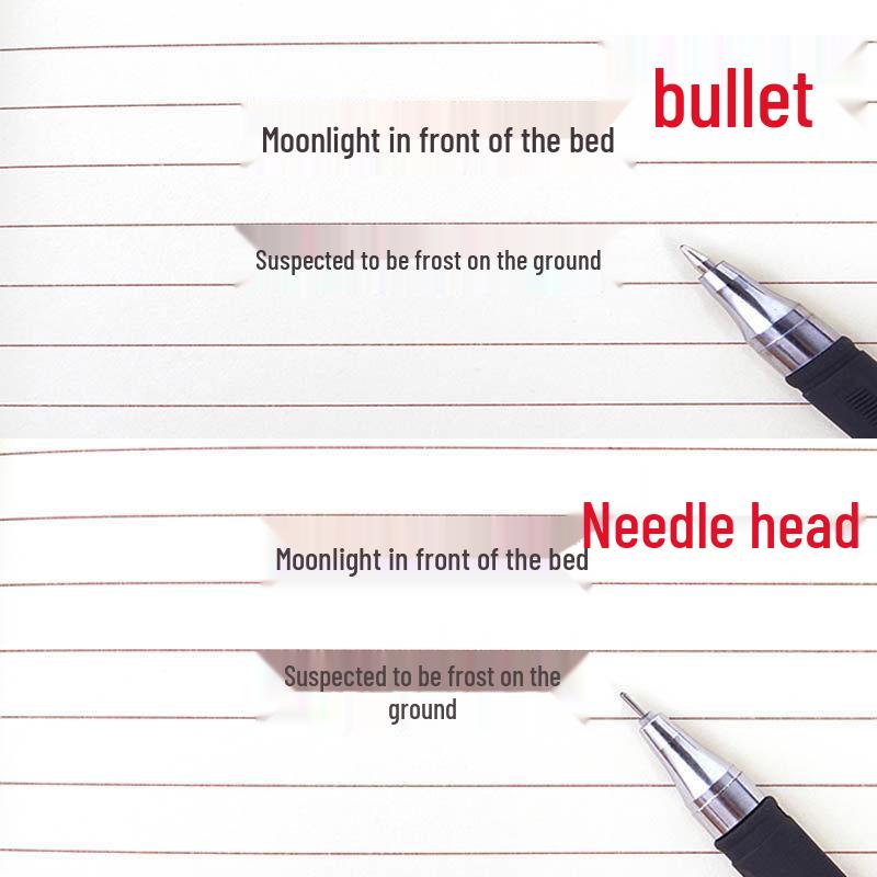 GP380 Frosted 0.5mm Black Pen: Ballpoint & Fountain Signature, Creative Student Stationery.