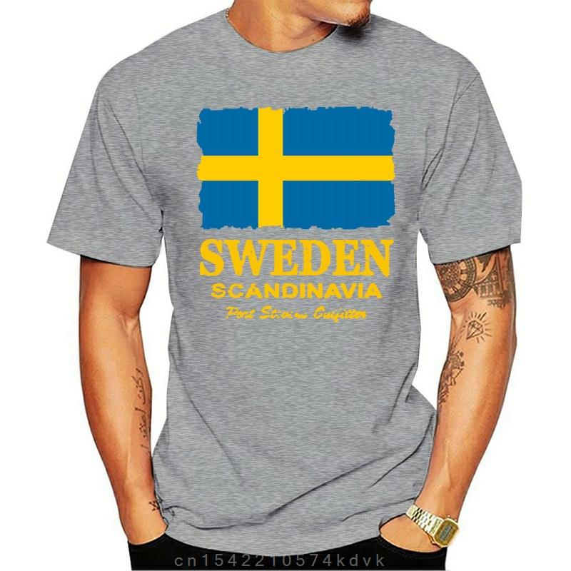 

Sweden Flag Shirt Men Crazy Short Sleeve Cotton Custom Xxxl Couple T-Shirts - Men s Summer Cotton Graphic Tee S разноцветный