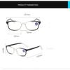 IN Trend Purple Gradient Reading Glasses For Women Presbyopia Eyeglasses Men Anti-Blue Light HyperopiaOptical Eyewear Diopters +1.0 +4.0