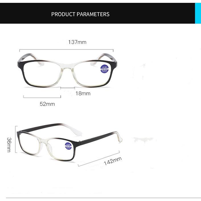 IN Trend Purple Gradient Reading Glasses For Women Presbyopia Eyeglasses Men Anti-Blue Light HyperopiaOptical Eyewear Diopters +1.0 +4.0