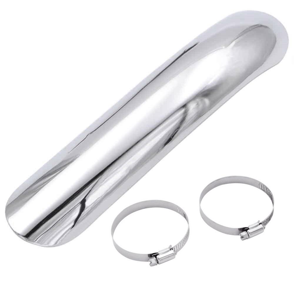 Black /Chrome Motorcycle Exhaust Muffler Pipe Heat Shield Cover for Harley Custom Chopper Cruiser Honda