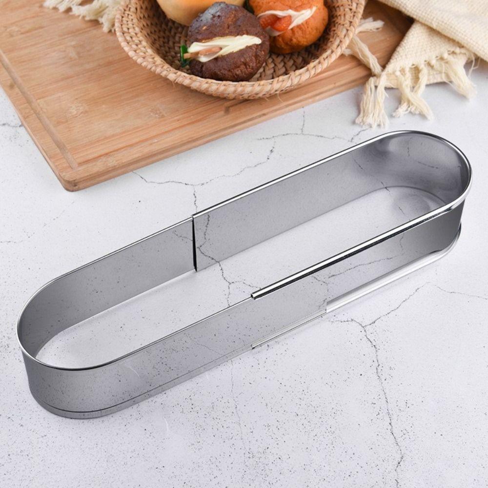 Lange Ovale Verstellbare Kuchenform Teleskopische Dessert Backform Haushalt Mousse Kuchenring Küche