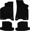 Czarne welurowe dywaniki podłogowe do: Volkswagen Lupo hatchback (1997-2005)