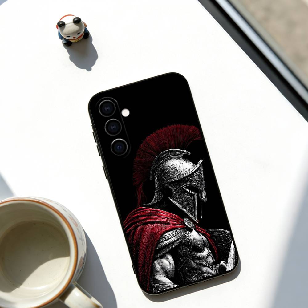 

Ancient Sparta Phone Case Black Silicone Soft For Samsung Galaxy A73,A72,A71,A70,A53,A52,A51 Samsung a11