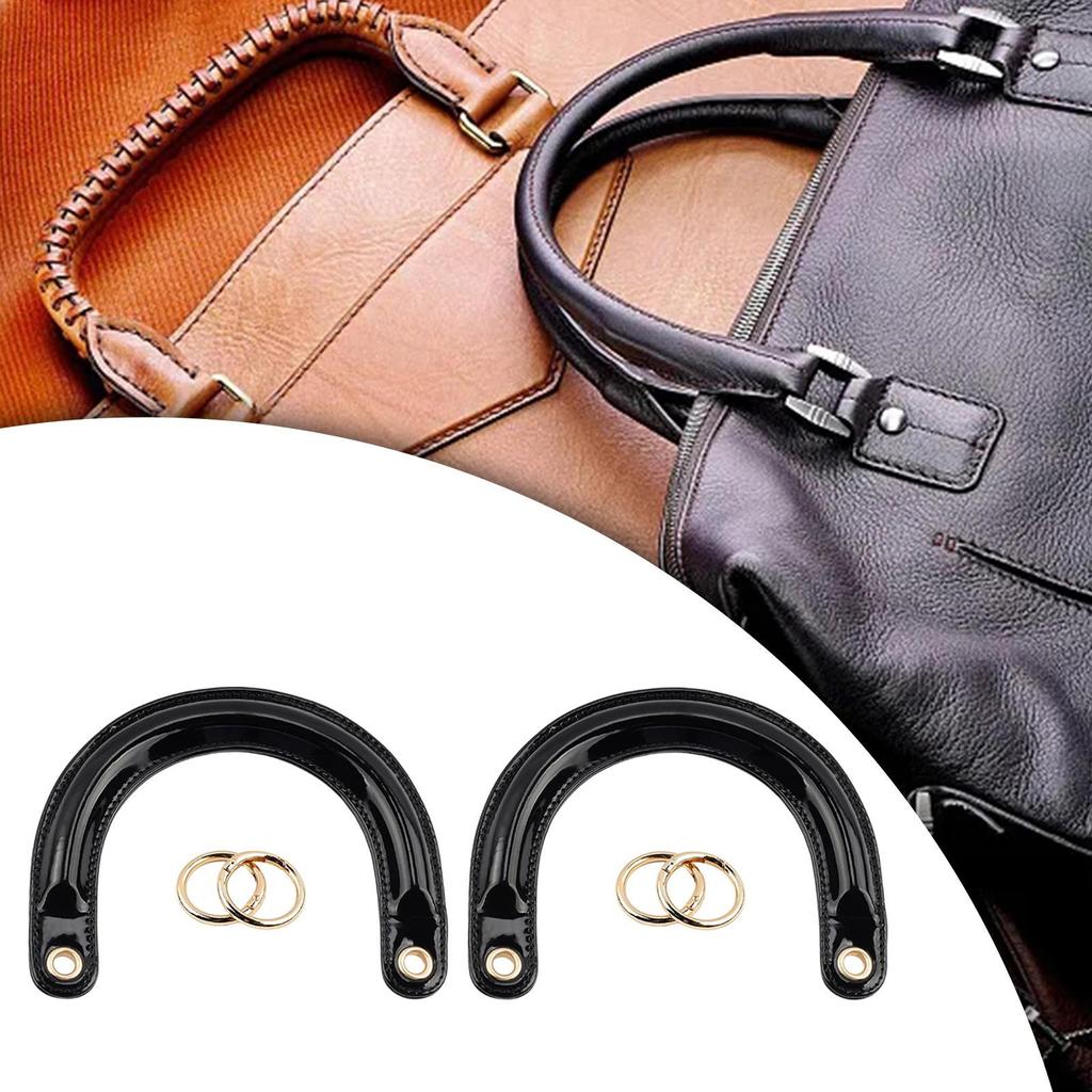 2 X U Shape Purse Handles Bag Women Handbag Straps Replacement for DIY Tote
