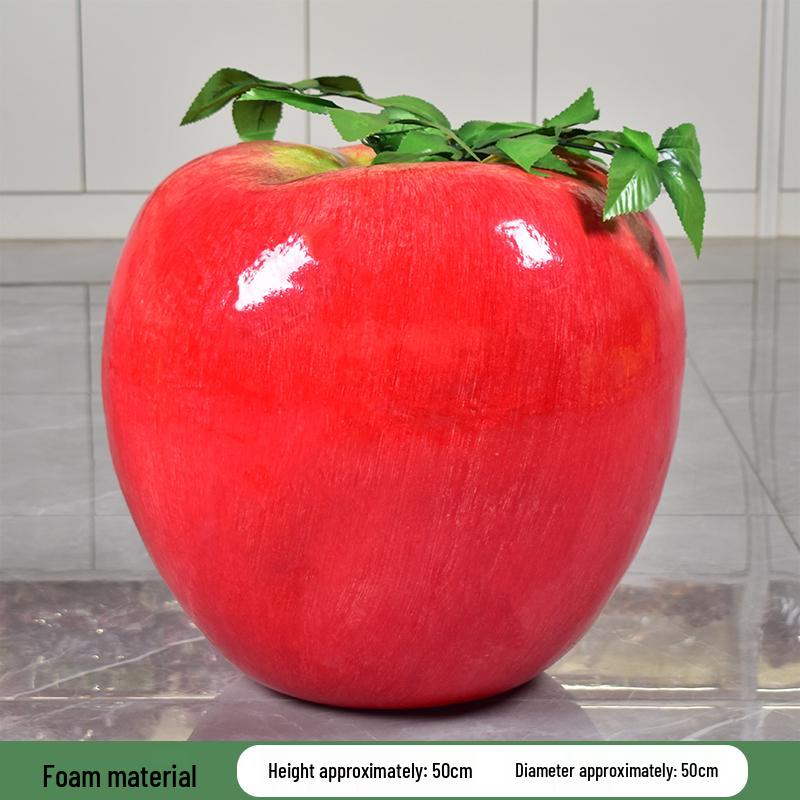 Red Delicious Artificial Apple Ornament for Decorations