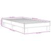 Bed Frame in Sonoma Oak Finish 75 x 190 cm Made of Engineered Wood and Metal