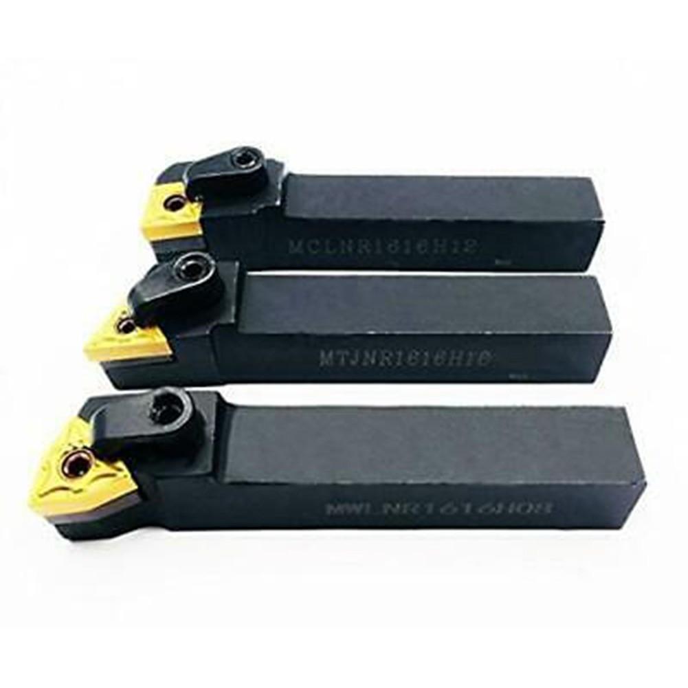 3 Stück 5/8" CNC Drehmaschine Excircle Indexierbarer Hartmetall Drehmeißelhalter Bit Set