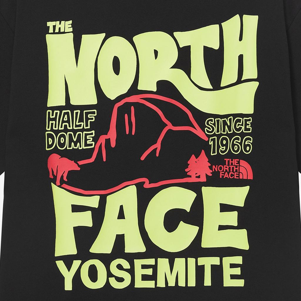 The North Face Printed Crew Neck Drop Shoulder Short Sleeve T-Shirt Men T-Shirts Black NT7UR07J