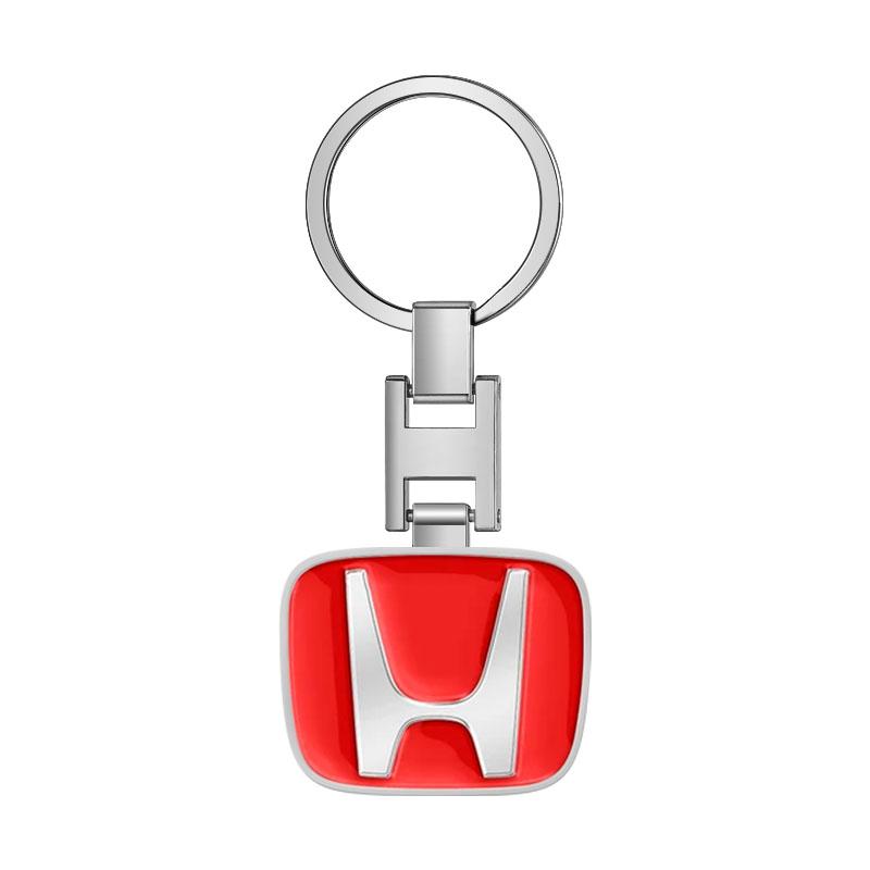 Car Keychain Car Emblem Gift with Key Ring Auto Accessories for Honda Mugen Power TypeR Jazz City Civic Inspire Accord FIT HRV CRV Odyssey Jade