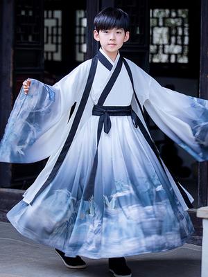 Boys' Hanfu 2026 Spring/Summer Chinese Wuxia Style High-Grade Ancient Costume for Performance