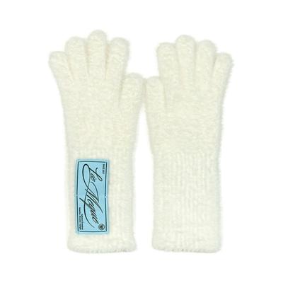 LIE MEQUE Neko Gloves White