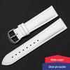 Lychee Pattern Genuine Leather Watch Strap - Soft, Breathable, Quick Release, Double-Sided Cowhide for Men & Women