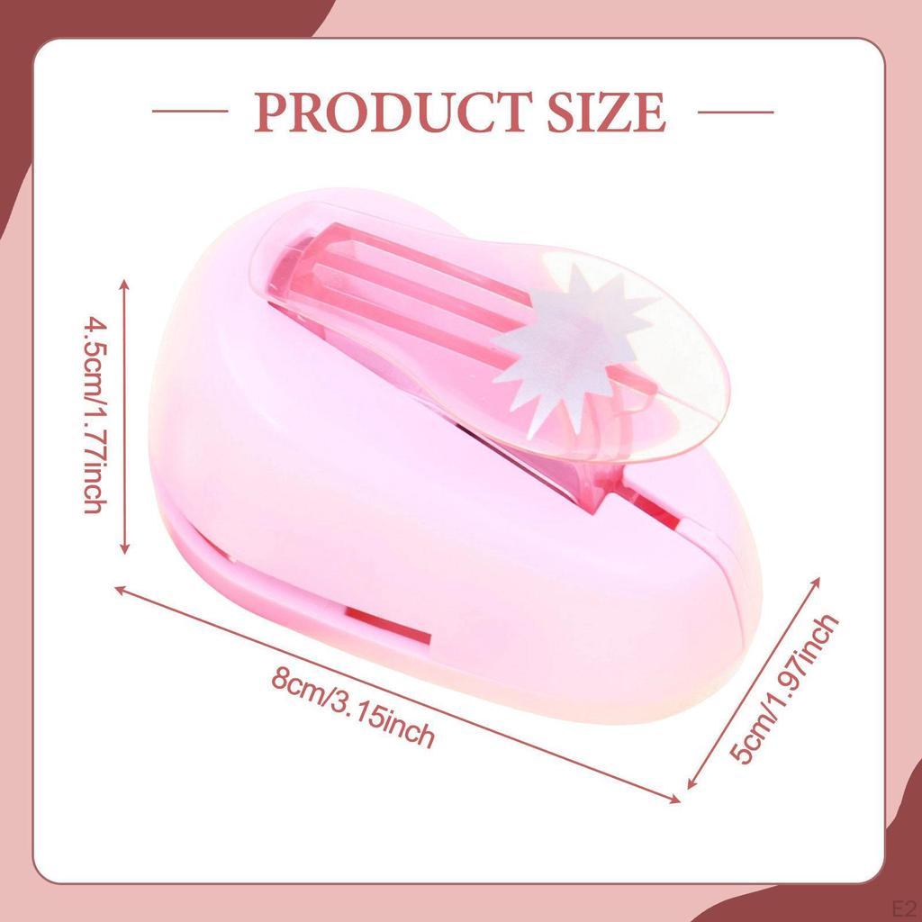 Punch Crafting for DIY Scrapbooking Handmade Card Making with Lever Action Ergonomic PP Material