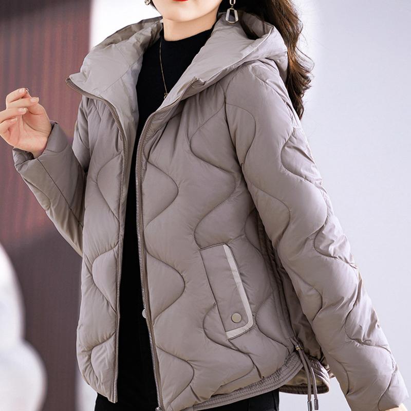 Jachetă de iarnă Femei Îmbrăcăminte exterioară Palton coreean Parkas cu glugă Doamne Streetwear