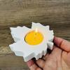 2Pcs Leaf Shaped Silicone Molds for Epoxy Resin Silicone Candle Holder Molds for Candle Stand Tealight Holder Decoration