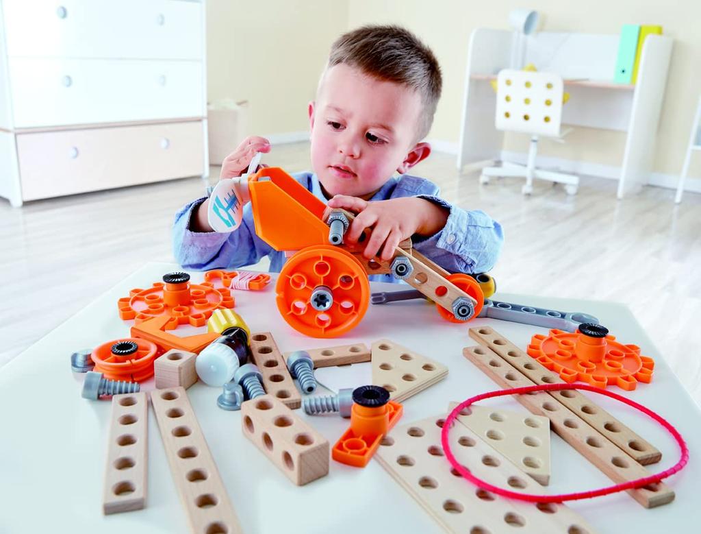 Hape Junior Inventor Bauen und Spielen Deluxe Set E3032