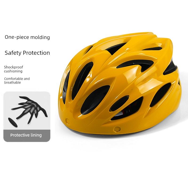 Bicycle Riding Helmet, Color-Changing Magnetic Goggles, Adult Men's and Women's Mountain Bike, Road Bike Safety Helmet, Takeaway Helmet