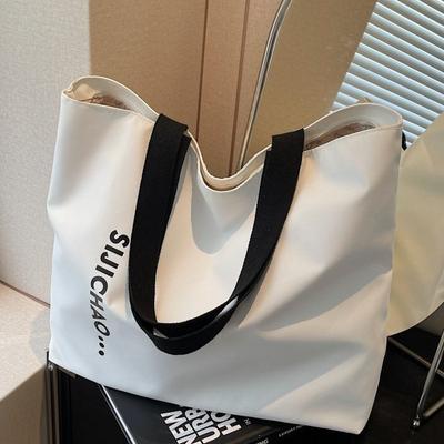 Letter Printing Single Shoulder Handbag Women's New Large-capacity Texture Casual Fashion Tote Bag