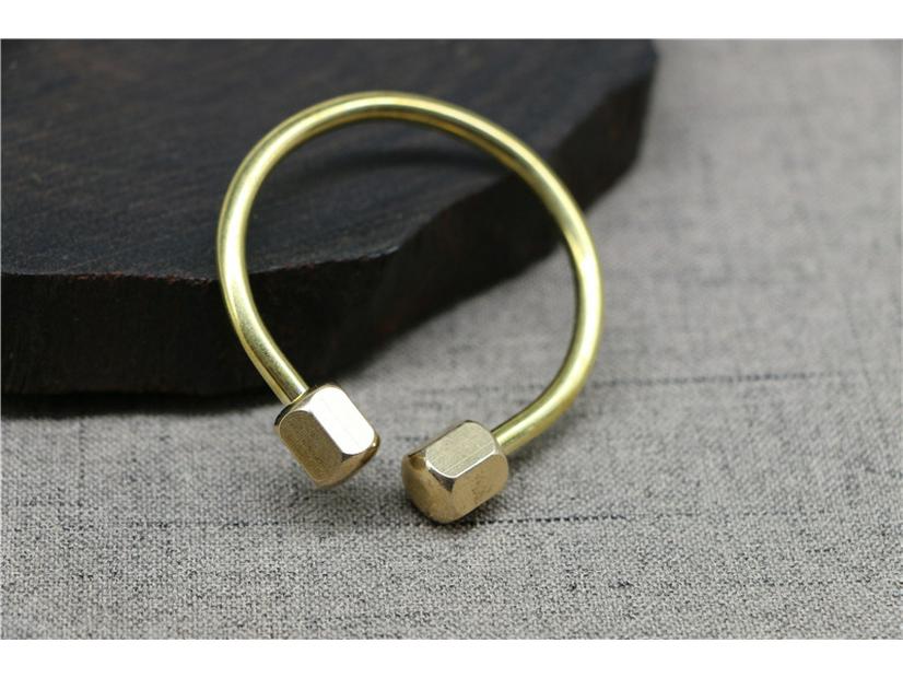 Скандинавский Ретро Латунный Ключевой Брелок-Подвеска Формы D