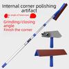 Telescopic Corner Scraper with Self-Adhesive Sandpaper for Dry Grinding