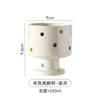 Retro Creative Ceramic Mug Hand Drawn Irregular High Legged Coffee Mug Milk Tea Cup Beverage Cup Household Tea Cup Water Cups