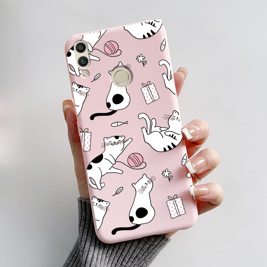For Huawei Honor 8X Case Honor 8A 8C 8S Cover Cute Rabbit Panda Painted Soft TPU Phone Case For Honor 8A 8C 8S 8X Honor8X Fundas