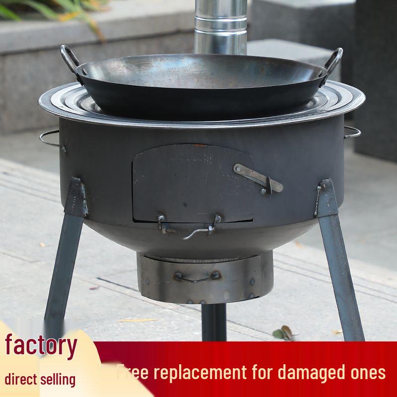 Portable Outdoor Firewood Stove For Rural and Household Use