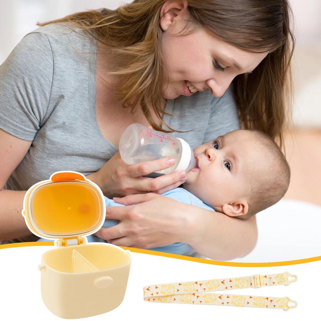 Baby Milk Powder Box Portable Infant Feeding Container Newborn Food Storage Box Powder Dispenser Kid Meal Toddler Snack Fruits