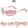Y2K Hollow Out Sunglasses Women Vintage Rimless Metal Frame Sun Glasses UV400 Protection Fashion Street Photography Eyewear