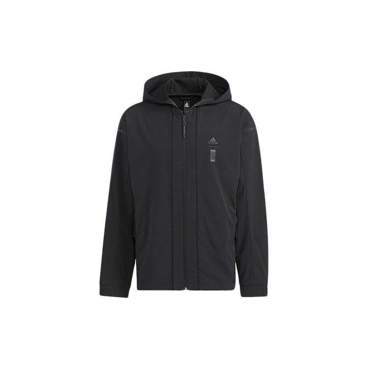 Adidas Jackets Men's Black Hooded Moderate Other HM2946