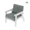 Dollhouse Miniature Furniture Fabric Sofa Couch Chair For 1/12 Doll House Accessories Living Room Decor Minimalist Simple