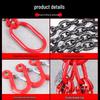 Crane Hook with Chain Sling & Ring for Rigging and Lifting