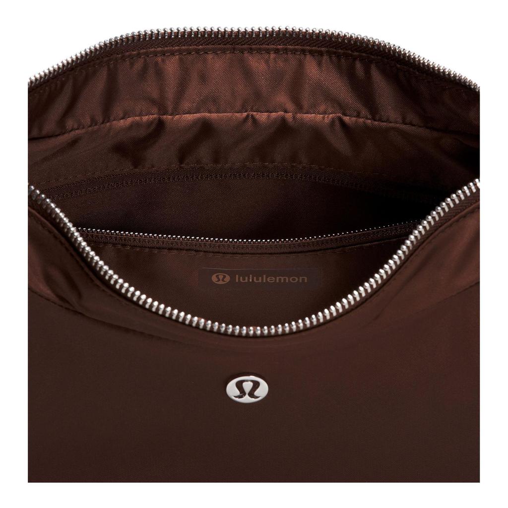 Lululemon City Essentials 4L Brand Logo Adjustable Shoulder Strap Nylon Shoulder Bag Women Shoulder Bag Brown LW9FRTS-321398